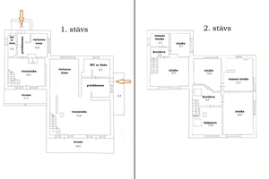 Īpaša privātmāja Bukultos – divas dzīvojamās daļas!